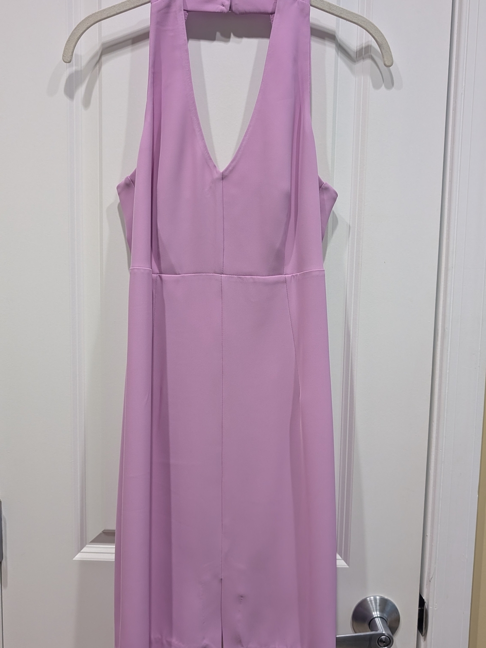 Italian Lavender Halter Mini Dress